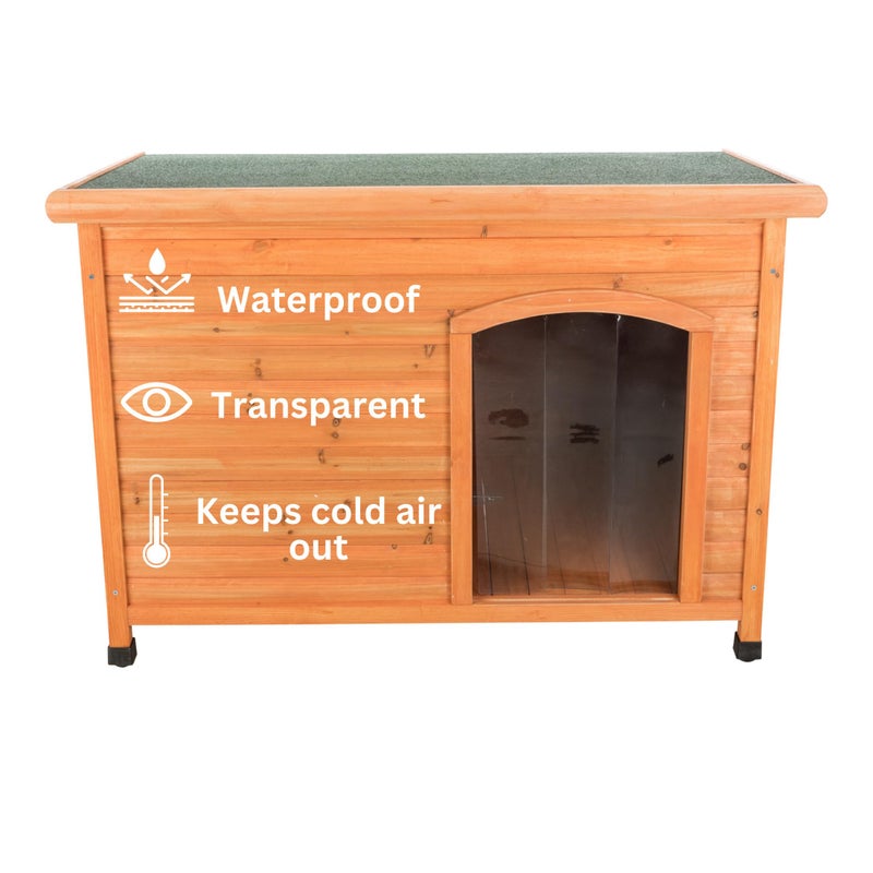 Trixie Vinyl Dog Door Flap, Fits 9.4 x 14.2-in Wooden Dog House Opening, Replacement Doggie Door Curtain Flap for Wooden Doghouses - Image 5